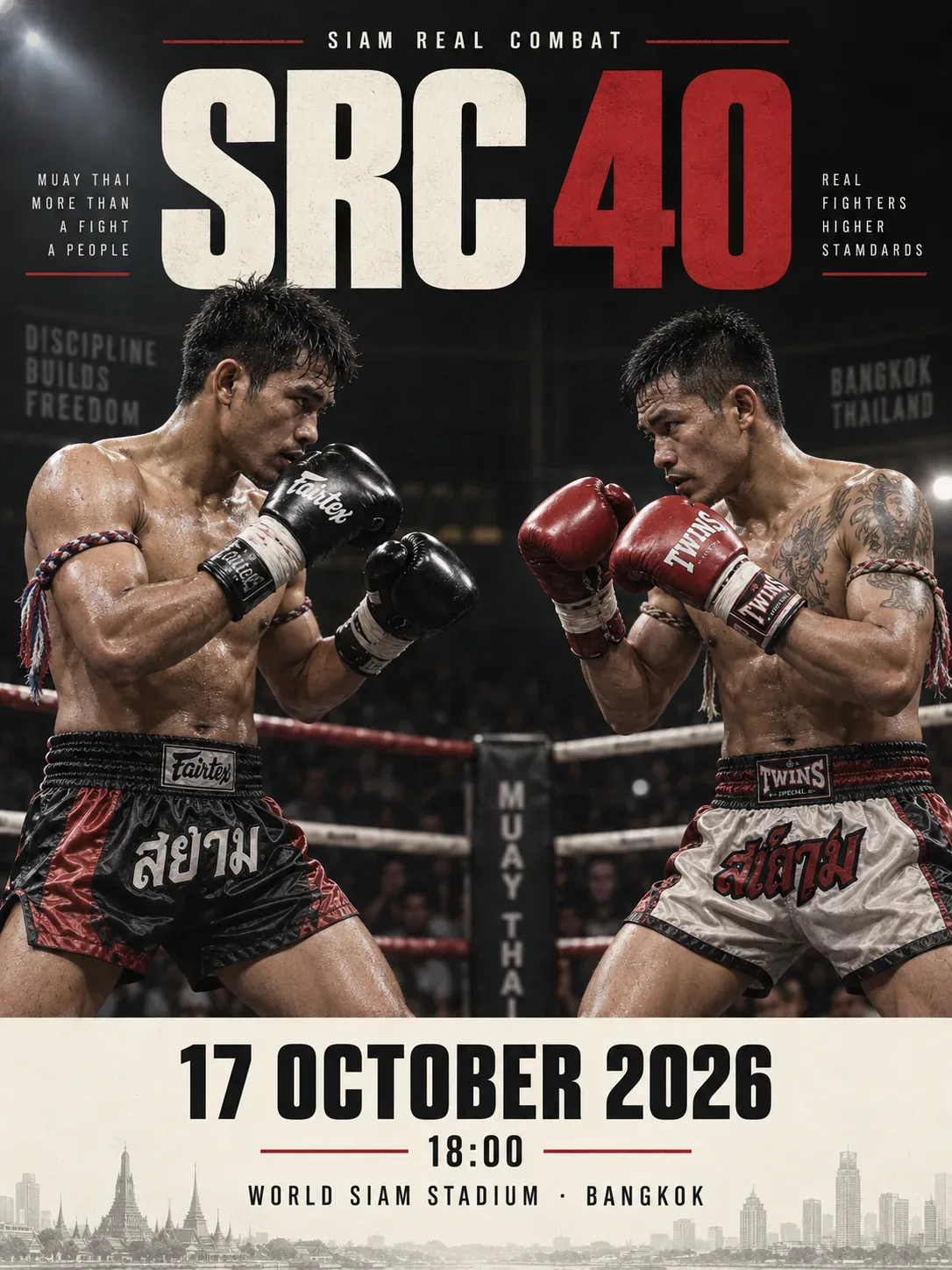 SRC 40 fight poster