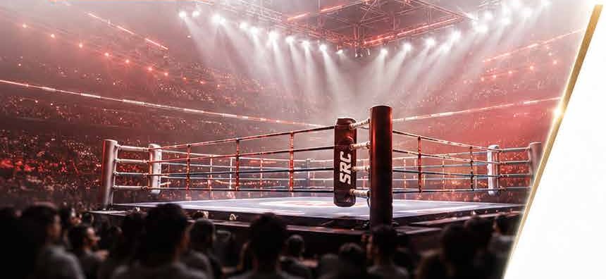 The World Siam Stadium ring beneath arena lights